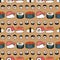 Sushi seamless pattern