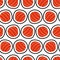 Sushi seamless pattern, hand drawn.. Emblem of japanese food, fish snack, susi, exotic restaurant, sea products delivery