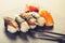 Sushi set close-up