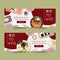 Sushi set illustration for banners. Contrast watercolor template design for commercial use
