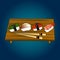 Sushi set, sea food , maki and rolls japanes