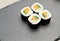 Sushi on a sheet of nori