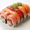 sushi on withe background, AI Generative