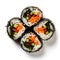 sushi on withe background, AI Generative