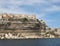 suspended houses overlooking the sea of Bonifacio City in Corsic