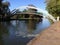 Suspension bridge,Bedford, United Kingdom.