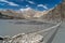 Suspension Bridge cross a river at Passu village, Hunza valley,