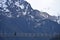 Suspension bridge in the mountains of New Zealand\'s south island