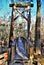 Suspension Bridge at O`Leno State Park in Florida