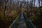 Suspension bridge at Oakland Mills Park Mount Pleasant Iowa