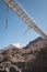 Suspension bridge over river in Annapurna Circuit