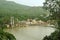 Suspension bridge on river ganga, rishikesh