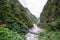 Suspension bridge in Taroko Gorge