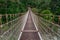 Suspension bridge in Turkey with wood walkway,Adana,Karaisali