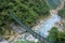 A Suspension Footbridge in Taiwan