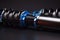 suspension tuning coilovers shock absorbers and springs blue for a sports drift car