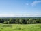 Sussex countryside shot with beautiful clouds in a blue sky