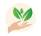 Sustainability - Plant Icon stock illustration