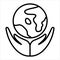 SUSTAINABILITY - PLANT ICON VECTOR IMAGE