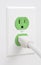 Sustainable clean green energy outlet and plug