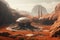 Sustainable Colony base Mars. Generate Ai