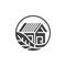 Sustainable living vector icon