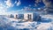 Sustainable solitude: Battery energy system in a snowy wonderland, generative ai