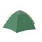 Sustainable tent for camping, travel, outdoor expirience icon. Dome membrane is supported by external poles and ridgepoles