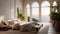 Sustainable Terracotta Bedroom With Ocean View