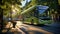 Sustainable travel: Showcasing electric buses in urban transport