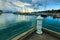 Sutra Harbour at sunset. Borneo, Sabah, Malaysia