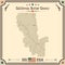 Sutter County, California, USA with vintage colors