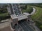 Sutton Road Bridge pedestrian Bridge across the rive Hull, Kingston upon Hull,