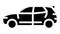 suv car glyph icon animation