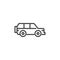 SUV Car line icon