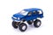 Suv or truck, pick up, plastic car toy, on white background.
