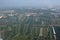 Suvarnabhumi Airport Bangkok aerial view paddy field