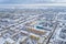 Suwalki, Poland - winter drone aerial photo - citycape Reksio