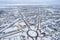 Suwalki, Poland - winter drone aerial photo - citycape Reksio