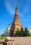 Suyumbike Tower in Kazan Kremlin, Tatarstan, Russia. This leaning building is landmark of Kazan