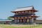 The Suzaku Gate at Nara Palace Site Heijo-kyo in Nara, Japan. It is part of UNESCO World Heritage