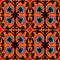 Suzani pattern with Uzbek and Kazakh motifs