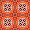 Suzani, vector pattern with bold ornament