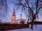 Suzdal church evening winter
