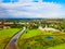 Suzdal Kremlin aerial panoramic view, Russia