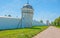 The Suzdal monastery wall with towers