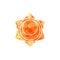 Svadhisthana chakra. Sacred Geometry. One of the energy centers in the human body. The object for design intended for yoga.