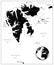 Svalbard Map Black Color