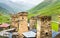 Svan towers in Chazhashi village - Upper Svaneti, Georgia