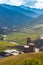 Svaneti, Georgia. Ancient village Ushguli in Caucasian mountains. Svan towers in Mestia region